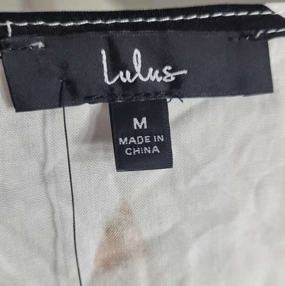 Lulus Tropical Print Tie Crop Top Medium - Picture 3 of 5